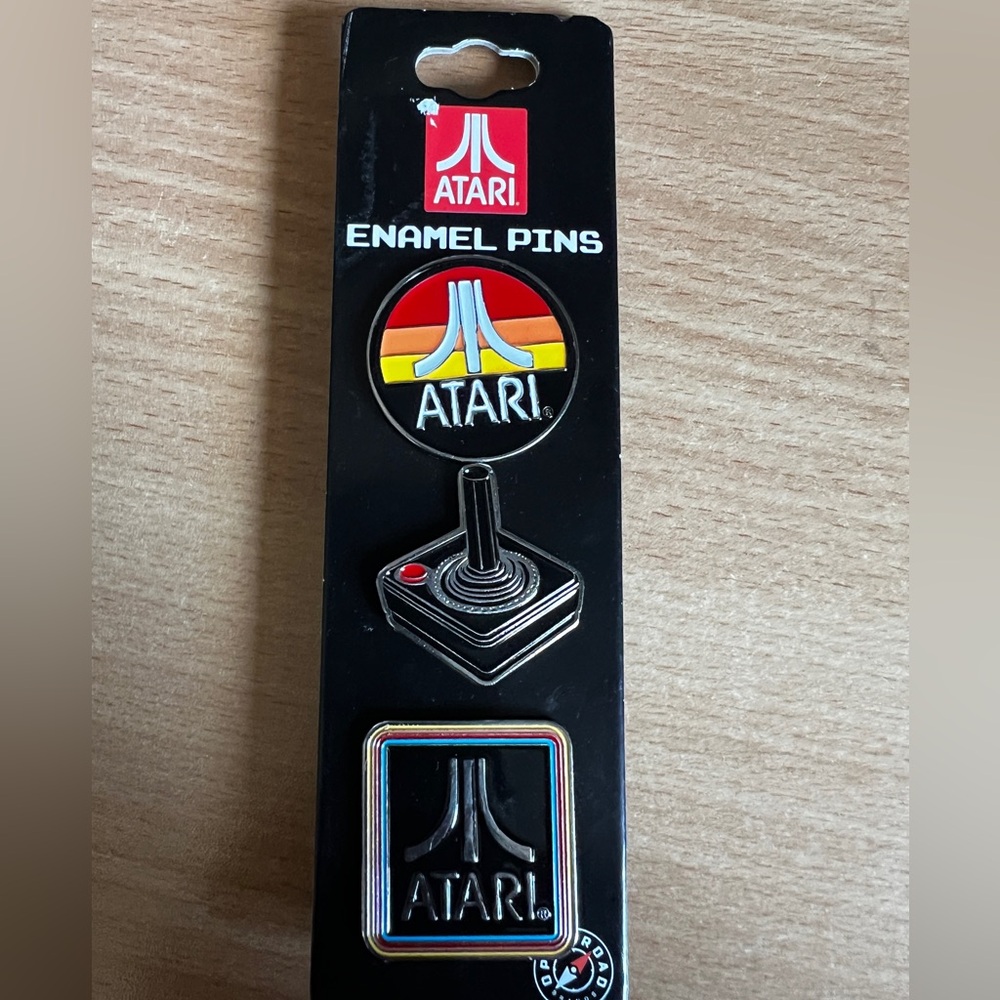 Open Road Brands Atari Enamel Retro Enamel Pins set of 3. NWT
